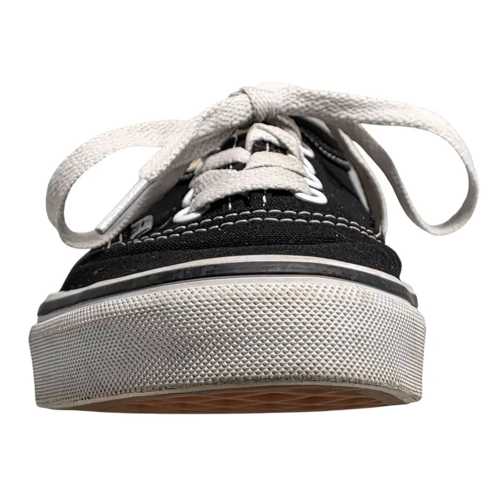 Vans Authentic Black White Skater Tennis Shoe Sneaker Men's Size 6.0 Women's 7.5